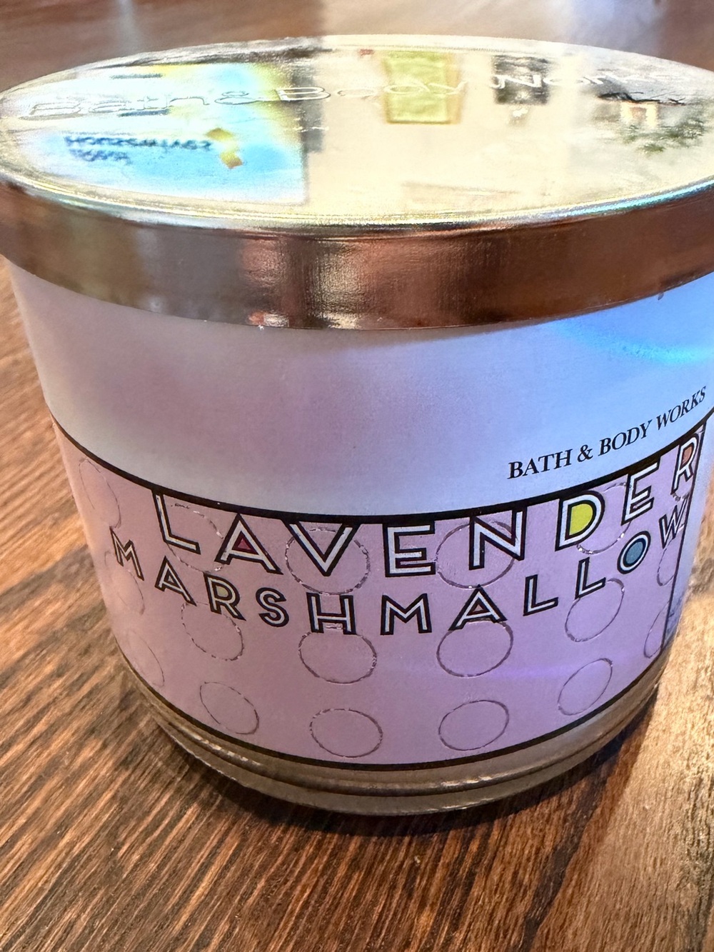 Bath & Body Works Lavender Marshmallow Jar Candle